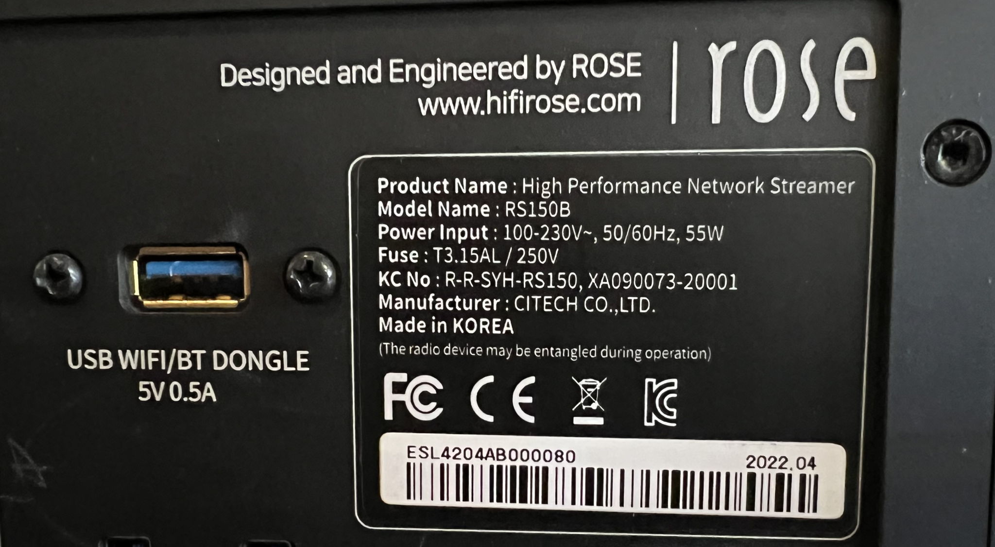 Rose HiFi RS150B Estate item / like new "HIGHLY REGARDE... 5