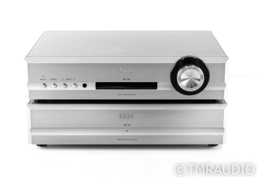 Pass Labs XP20 Stereo Preamplifier; XP-20; Remote; Power Supply (23064)
